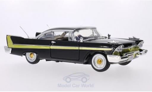 Coche miniatura Plymouth Fury 1/18 Motormax negro 1958 Plymouth Fury 1/18 Motormax negro 1958 coche miniatura