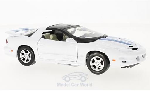 Coche miniatura Pontiac Firebird 1999 1/24 Motormax blanco/azul 1999 Pontiac Firebird 1999 1/24 Motormax blanco/azul 1999 coche miniatura