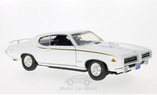 Coche miniatura Pontiac GTO 1/18 Motormax Judge blanco 1969 Pontiac GTO 1/18 Motormax Judge blanco 1969 coche miniatura