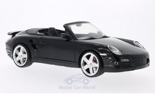 Coche miniatura Porsche 997 Turbo 1/18 Motormax 911 () Turbo Cabriolet negro ohne Vitrine Porsche 997 Turbo 1/18 Motormax 911 () Turbo Cabriolet negro ohne Vitrine coche miniatura