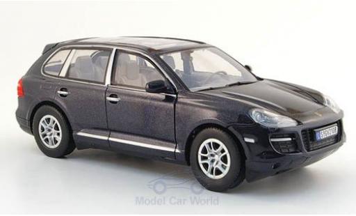Porsche Cayenne 1/24 Motormax metalico negro ohne Vitrine coche miniatura