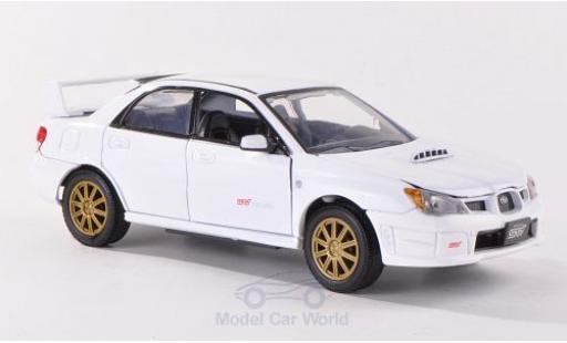 Coche miniatura Subaru Impreza 1/24 Motormax WRX STi blanco Subaru Impreza 1/24 Motormax WRX STi blanco coche miniatura