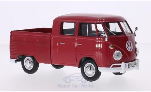 Coche miniatura Volkswagen T1 A 1/24 Motormax DoKa rojo Volkswagen T1 A 1/24 Motormax DoKa rojo coche miniatura