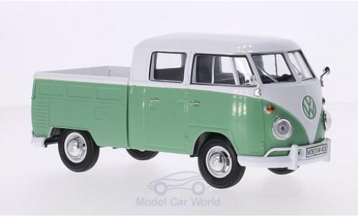 Coche miniatura Volkswagen T1 1/24 Motormax DoKa blanco/verde Volkswagen T1 1/24 Motormax DoKa blanco/verde coche miniatura