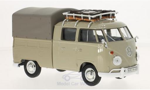 Coche miniatura Volkswagen T1 B 1/24 Motormax beige Pick Up mit Dachgepäckträger und Plane Volkswagen T1 B 1/24 Motormax beige Pick Up mit Dachgepäckträger und Plane coche miniatura