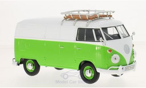 Coche miniatura Volkswagen T1 A 1/24 Motormax verde/blanco Kastenwagen mit Dachgepäckträger Volkswagen T1 A 1/24 Motormax verde/blanco Kastenwagen mit Dachgepäckträger coche miniatura