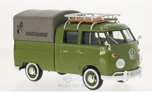 Coche miniatura Volkswagen T1 A 1/24 Motormax Kundendienst Pick Up mit Dachgepäckträger Volkswagen T1 A 1/24 Motormax Kundendienst Pick Up mit Dachgepäckträger coche miniatura