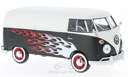 Coche miniatura Volkswagen T1 A 1/24 Motormax matt-blanco/matt-negro Custom Garage Volkswagen T1 A 1/24 Motormax matt-blanco/matt-negro Custom Garage coche miniatura