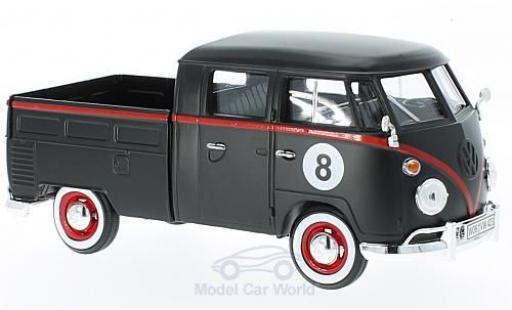 Coche miniatura Volkswagen T1 1/24 Motormax negro Hot Rod Volkswagen T1 1/24 Motormax negro Hot Rod coche miniatura
