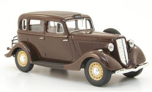 Coche miniatura Gaz M1 1/43 Nash Avtoprom GAZ marron Taxi Gaz M1 1/43 Nash Avtoprom GAZ marron Taxi coche miniatura