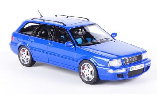Audi RS2 1/43 Neo metalico azul coche miniatura