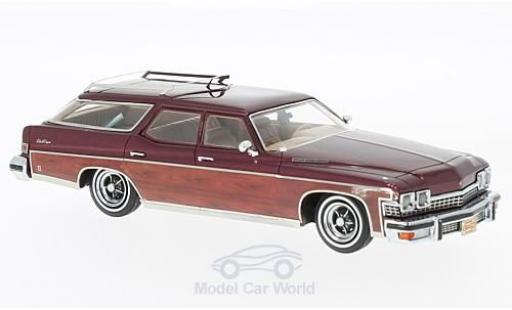 Coche miniatura Buick Le Sabre 1/43 Neo Estate Wagon metalico rojo/Holzoptik 1974 Buick Le Sabre 1/43 Neo Estate Wagon metalico rojo/Holzoptik 1974 coche miniatura