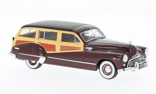 Coche miniatura Buick Roadmaster 1/43 Neo 79 Estate Wagon rojo/Holzoptik 1947 Buick Roadmaster 1/43 Neo 79 Estate Wagon rojo/Holzoptik 1947 coche miniatura