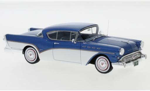 Buick Roadmaster 1/43 Neo Hardtop Coupe metalico azul/blanco 1957 coche miniatura
