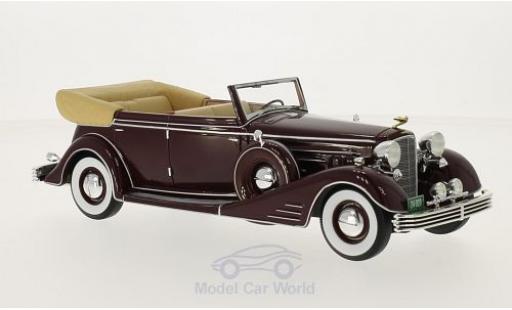 Coche miniatura Cadillac Fleetwood 1/24 Neo Allweather Phaeton rojo 1933 Cadillac Fleetwood 1/24 Neo Allweather Phaeton rojo 1933 coche miniatura