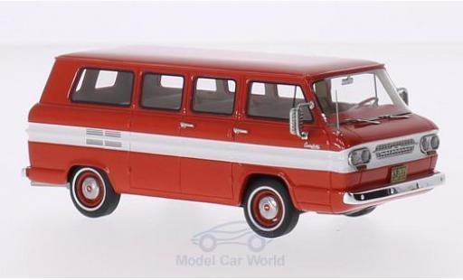 Coche miniatura Chevrolet Corvair 1/43 Neo Window Van rojo/blanco 1963 Chevrolet Corvair 1/43 Neo Window Van rojo/blanco 1963 coche miniatura