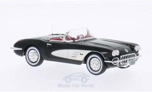 Coche miniatura Chevrolet Corvette 1/43 Neo C1 negro/blanco 1959 Chevrolet Corvette 1/43 Neo C1 negro/blanco 1959 coche miniatura