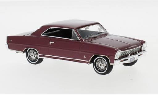 Coche miniatura Chevrolet Nova 1/43 Neo SS Hardtop metalico rojo 1966 Chevrolet Nova 1/43 Neo SS Hardtop metalico rojo 1966 coche miniatura
