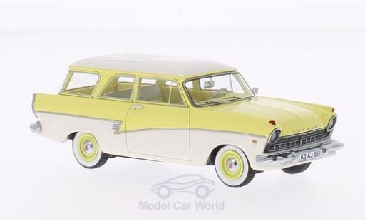 Coche miniatura Ford 17M 1/43 Neo (P2) Turnier amarillo/blanco 1957 Ford 17M 1/43 Neo (P2) Turnier amarillo/blanco 1957 coche miniatura