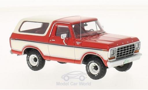 Ford Bronco 1/43 Neo rojo/blanco 1978 coche miniatura