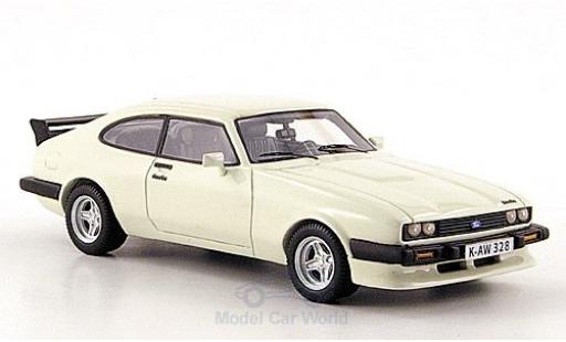 Ford Capri 1/43 Neo MK III Turbo blanco 1981 coche miniatura