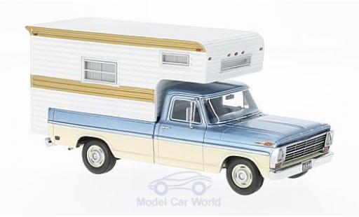 Coche miniatura Ford F-1 1/43 Neo 00 metalico azul/beige 1968 Camper Ford F-1 1/43 Neo 00 metalico azul/beige 1968 Camper coche miniatura