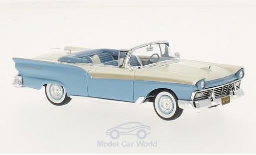 Coche miniatura Ford Fairlane 1957 1/43 Neo 500 Convertible azul/blanco 1957 Ford Fairlane 1957 1/43 Neo 500 Convertible azul/blanco 1957 coche miniatura