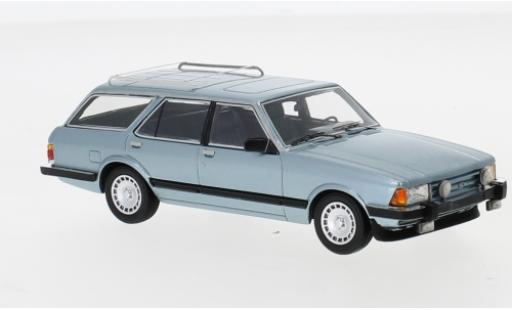 Ford Granada 1/43 Neo MK II Turnier Ghia metalico azul 1984 coche miniatura