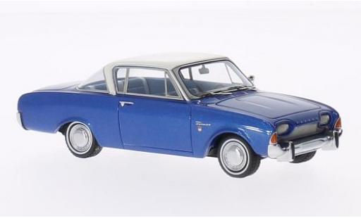 Coche miniatura Ford Taunus 1/43 Neo 17M P3 Coupe metalico azul/blanco 1962 Ford Taunus 1/43 Neo 17M P3 Coupe metalico azul/blanco 1962 coche miniatura