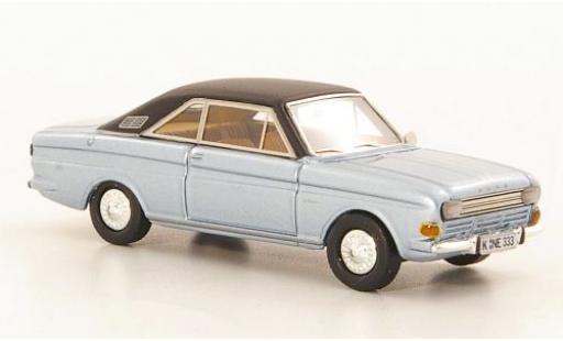 Ford Taunus 1/87 Neo P6 15M Coupe metalico azul/negro 1968 coche miniatura
