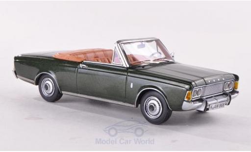 Ford Taunus 1970 1/43 Neo (P7b) 26M Cabriolet Deutsch metalico verde 1970 coche miniatura