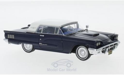 Ford Thunderbird 1/43 Neo Hardtop metalico azul/blanco 1960 coche miniatura