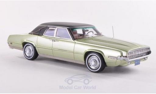 Ford Thunderbird 1969 1/43 Neo Landau metalico verde/matt-negro 1969 coche miniatura