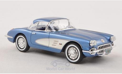 Coche miniatura Chevrolet Corvette C1 1/43 Neo (C1) Hardtop metalico azul/blanco 1959 Chevrolet Corvette C1 1/43 Neo (C1) Hardtop metalico azul/blanco 1959 coche miniatura