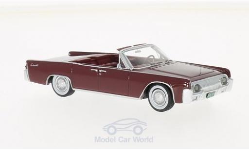 Coche miniatura Lincoln Continental 1961 1/43 Neo 53A Convertible rojo 1961 Lincoln Continental 1961 1/43 Neo 53A Convertible rojo 1961 coche miniatura