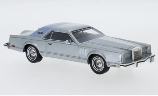 Lincoln Continental 1/43 Neo Mark V gris/matt-azul 1978 coche miniatura
