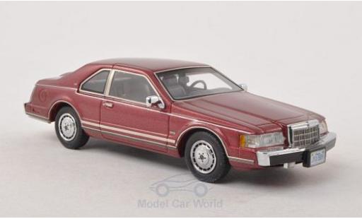 Coche miniatura Lincoln Continental 1/43 Neo Mark VII LSC metalico rojo 1984 Lincoln Continental 1/43 Neo Mark VII LSC metalico rojo 1984 coche miniatura