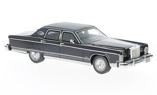Lincoln Continental 1/43 Neo Town Car metalico azul 1977 coche miniatura