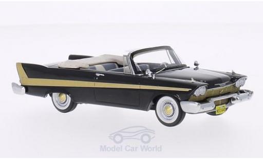 Coche miniatura Plymouth Fury 1/43 Neo Convertible negro 1958 Plymouth Fury 1/43 Neo Convertible negro 1958 coche miniatura