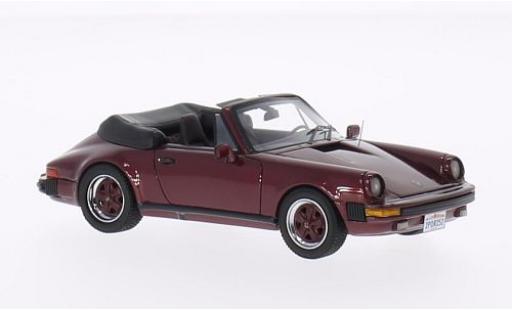 Coche miniatura Porsche 930 1/43 Neo 911 Carrera Cabriolet metalico rojo 1985 USA-Version Porsche 930 1/43 Neo 911 Carrera Cabriolet metalico rojo 1985 USA-Version coche miniatura