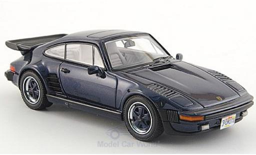 Porsche 930 Turbo 1/43 Neo Turbo SE Flatnose metalico azul 1987 coche miniatura