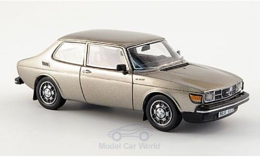 Saab 99 1/43 Neo EMS metalico gris 1977 coche miniatura