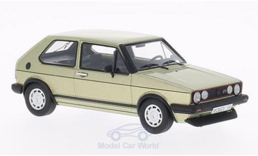 Coche miniatura Volkswagen Golf V 1/43 Neo I GTI metalico beige 1983 Volkswagen Golf V 1/43 Neo I GTI metalico beige 1983 coche miniatura