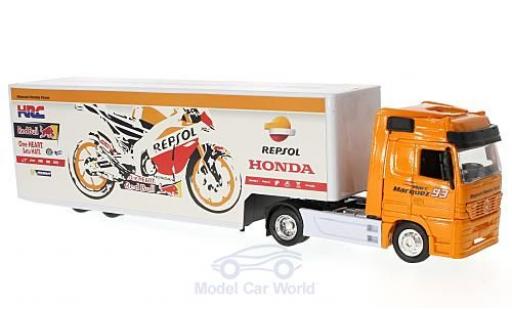 Coche miniatura Mercedes Actros 1/43 New Ray Repsol Honda Team mit Kastenauflieger Mercedes Actros 1/43 New Ray Repsol Honda Team mit Kastenauflieger coche miniatura