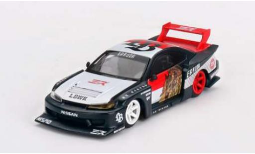 Coche miniatura Nissan Silvia 1/64 Mini GT (S15) L schwarz 1:64 Nissan Silvia 1/64 Mini GT (S15) L schwarz 1:64 coche miniatura