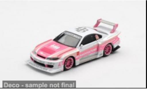 Nissan Silvia 1/64 Mini GT (S15) LB-Super Silhouette rosa/weiss 2026 LB-WORKS AMOCULTURE 1:64