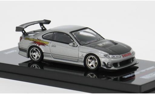 Coche miniatura Nissan Silvia (S15) Top Secret silber 1/64 INNO64