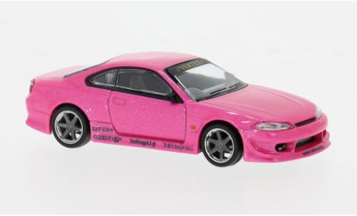 Nissan Silvia 1/64 Tarmac Works (S15) VERTEX pink 1:64 coche miniatura