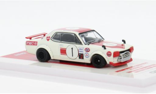 Nissan Skyline 1/64 INNO64 2000 GT-R (KPGC10) Fuji Masters 250km 1971 #1 T.Kunimitsu 1:64 coche miniatura