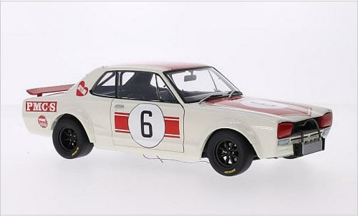 Nissan Skyline 2000 1/18 Autoart GT-R (KPGC10) RHD No.6 GP Japan 1971 coche miniatura